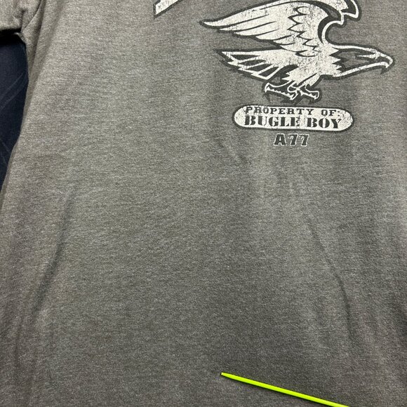 Vintage 90s Bugle Boy T Shirt Mens Medium Green Short Sleeve Single Stitch Tee - Picture 6 of 16